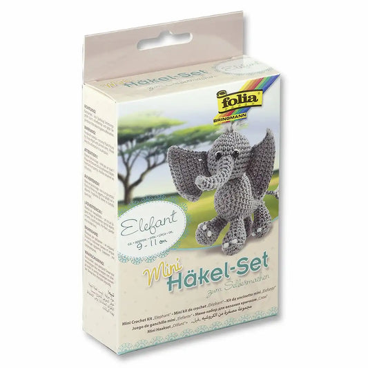 folia Häkelset Mini Elefant