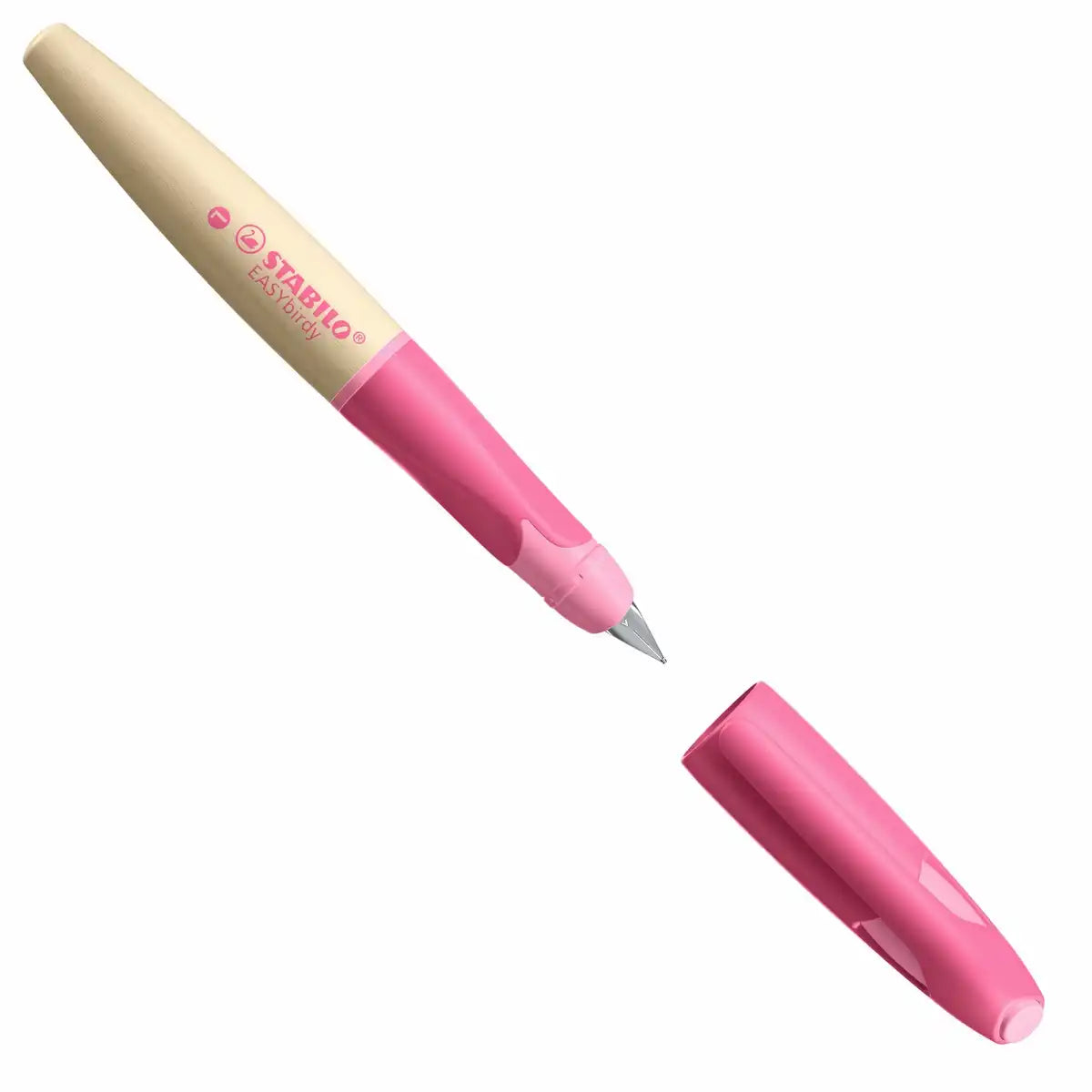 STABILO Schulfüller EASYbirdy Timber für Linkshänder A rosa