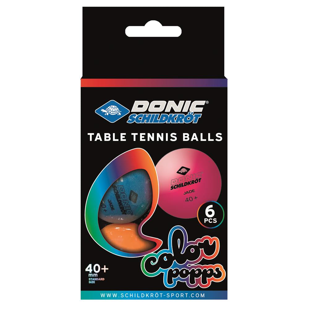 Tischtennis Bälle Colour Popps Poly 40+ Ball