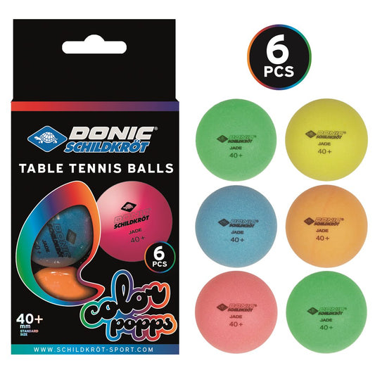 Tischtennis Bälle Colour Popps Poly 40+ Ball