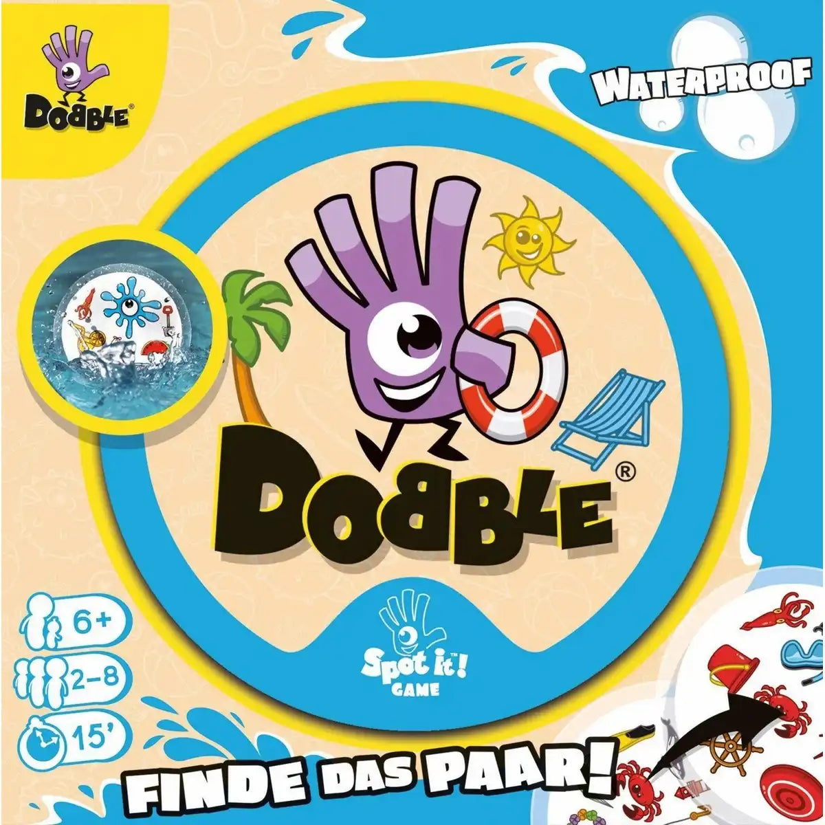 Asmodee Kartenspiel Dobble Waterproof