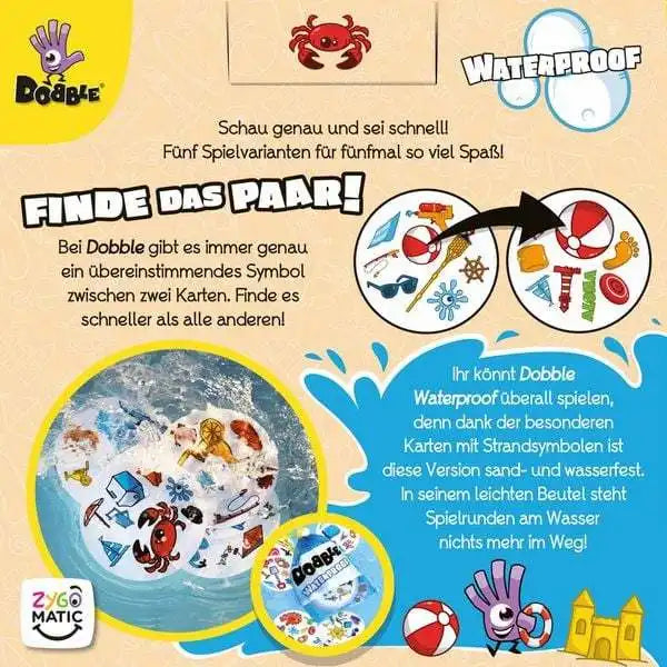 Asmodee Kartenspiel Dobble Waterproof