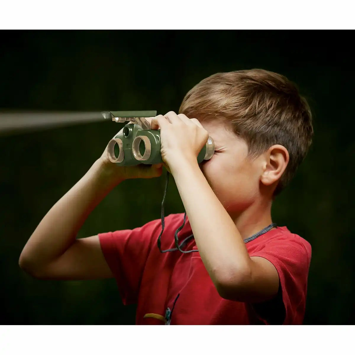 Scout Nachtsichtfernglas und Taschenlampe mit roten LEDs beige/grün