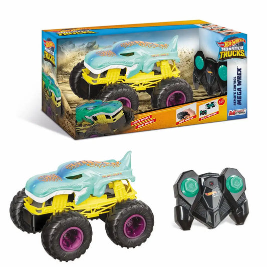 Happy People Hot Wheels RC Truck Mega Wrex blau/gelb/schwarz 17cm
