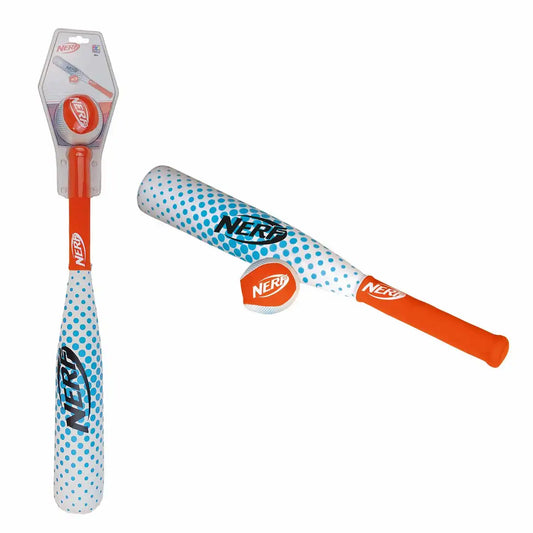 NERF Baseball Set Neopren ab 3 Jahren weiß/blau/orange 14x9x83cm