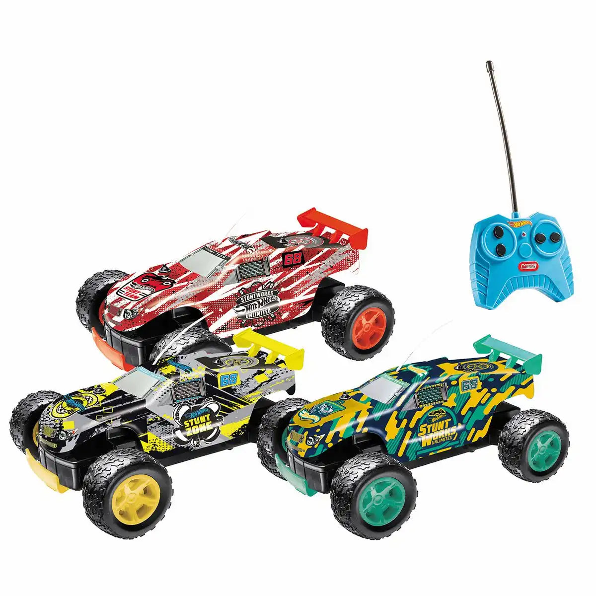 Happy People Hot Wheels RC Rock Monster rot/gelb/grün 17x14x34cm 3fach sortiert