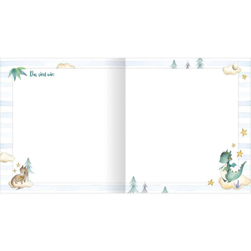 Freundbuch Meine ersten Freunde - Drachen (Aquarell-Optik)