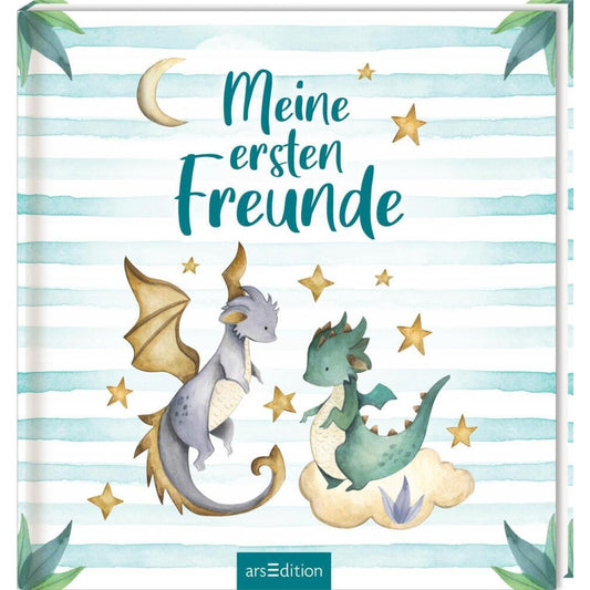 Freundbuch Meine ersten Freunde - Drachen (Aquarell-Optik)