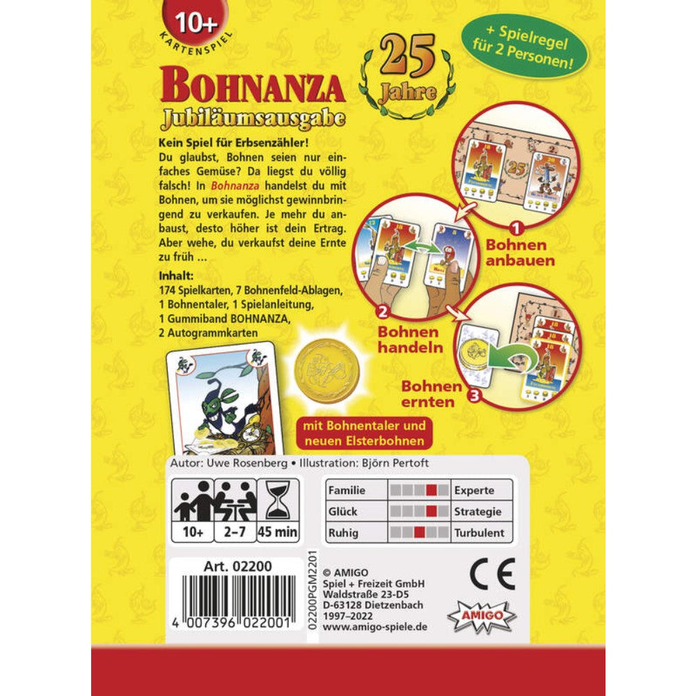 Kartenspiel Bohnanza 25 Jahre-Edition