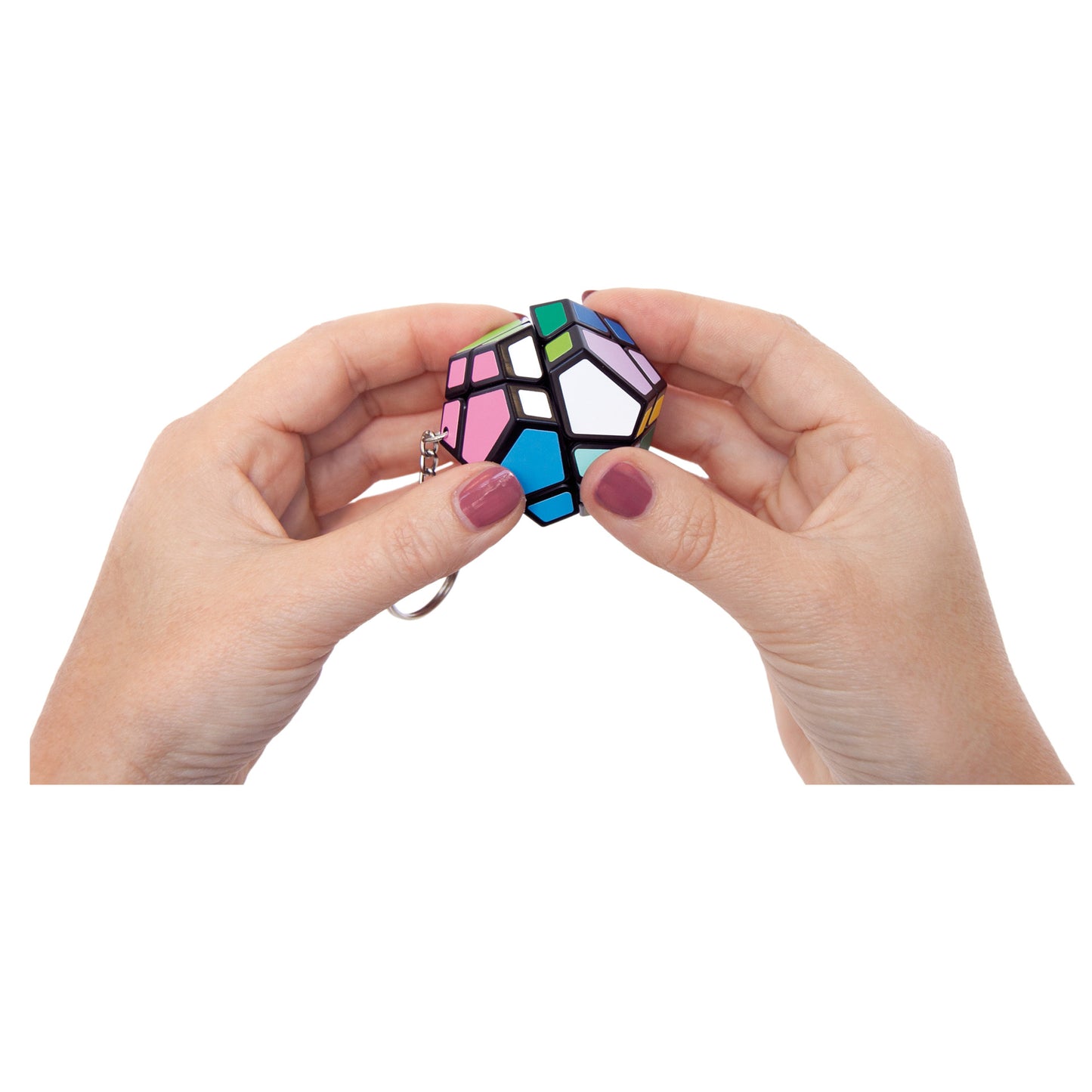 Meffert´s Mini Skewb, 3D-Puzzle, Schlüsselanhänger, 12 Seiten, Ab 7+