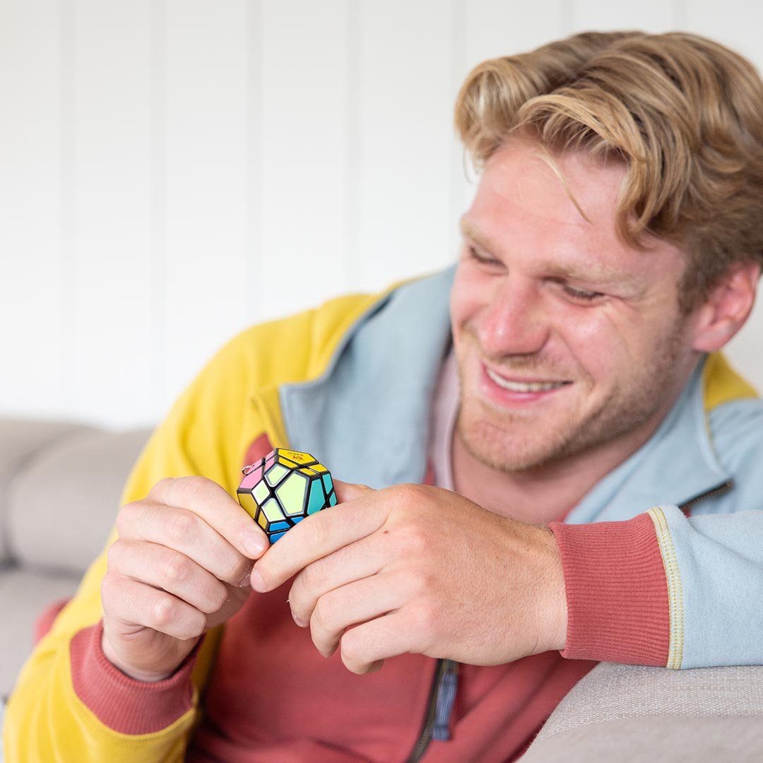 Meffert´s Mini Skewb, 3D-Puzzle, Schlüsselanhänger, 12 Seiten, Ab 7+