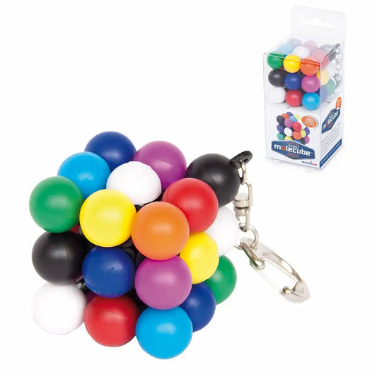Invento Zauberwürfel Mini Mole Cube 3D Puzzle mit Karabiner mehrfarbig