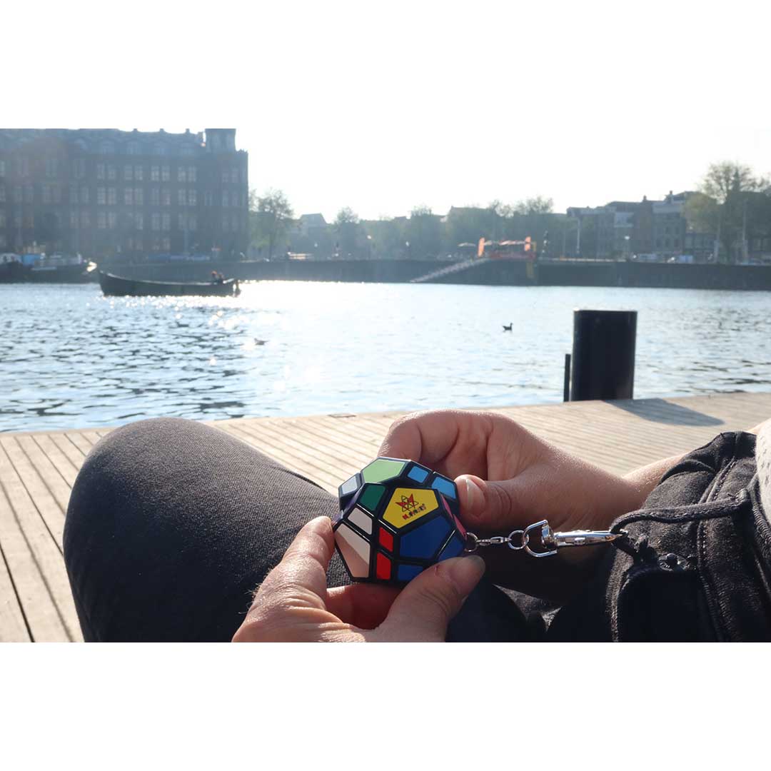 Meffert´s Mini Skewb, 3D-Puzzle, Schlüsselanhänger, 12 Seiten, Ab 7+