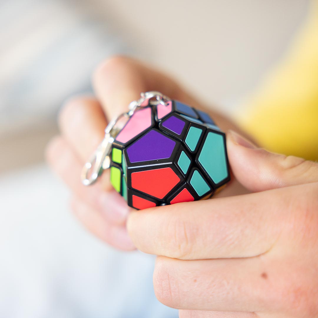Meffert´s Mini Skewb, 3D-Puzzle, Schlüsselanhänger, 12 Seiten, Ab 7+