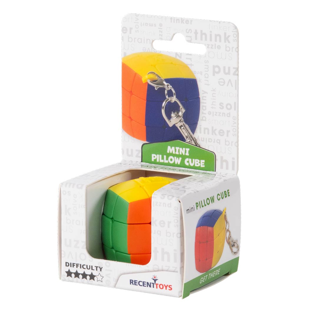 Meffert´s Mini Feliks Pillow, 3D-Geduldspiel Schlüsselanhänger, Logiktrainer, Ab 7+