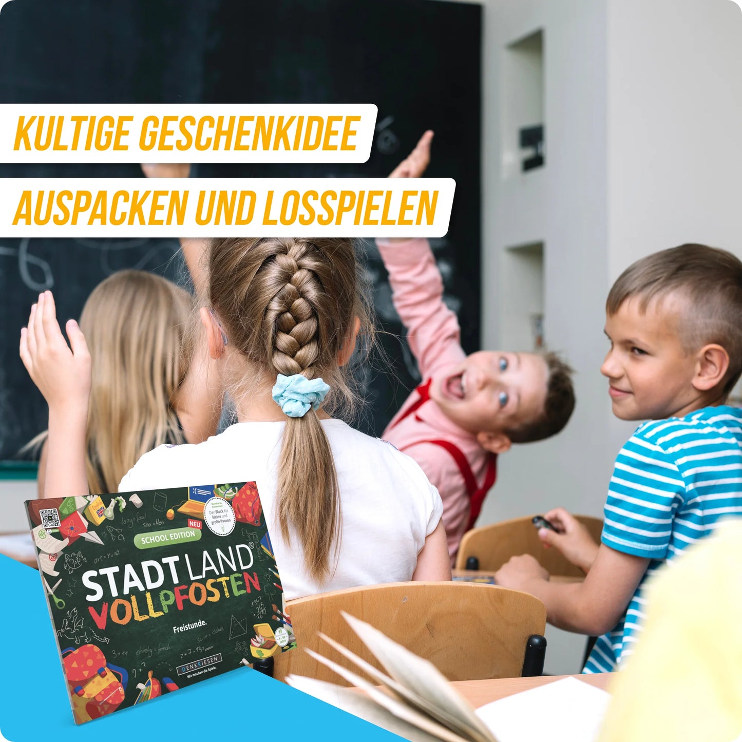 Stadt Land Vollpfosten® School Edition – "Freistunde." | A4 Spielblock