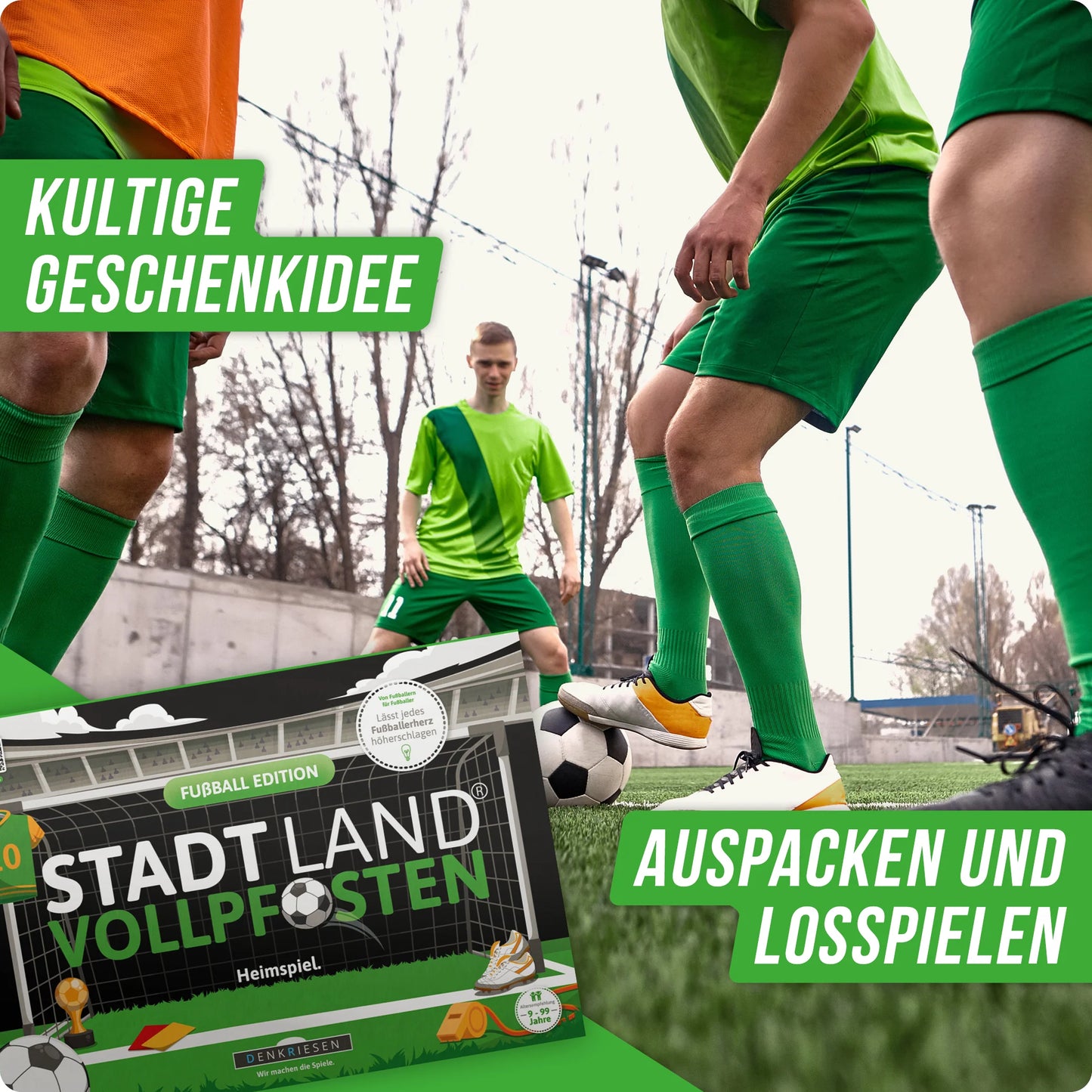 Stadt Land Vollpfosten® Fußball Edition – "Heimspiel." | A4 Spielblock