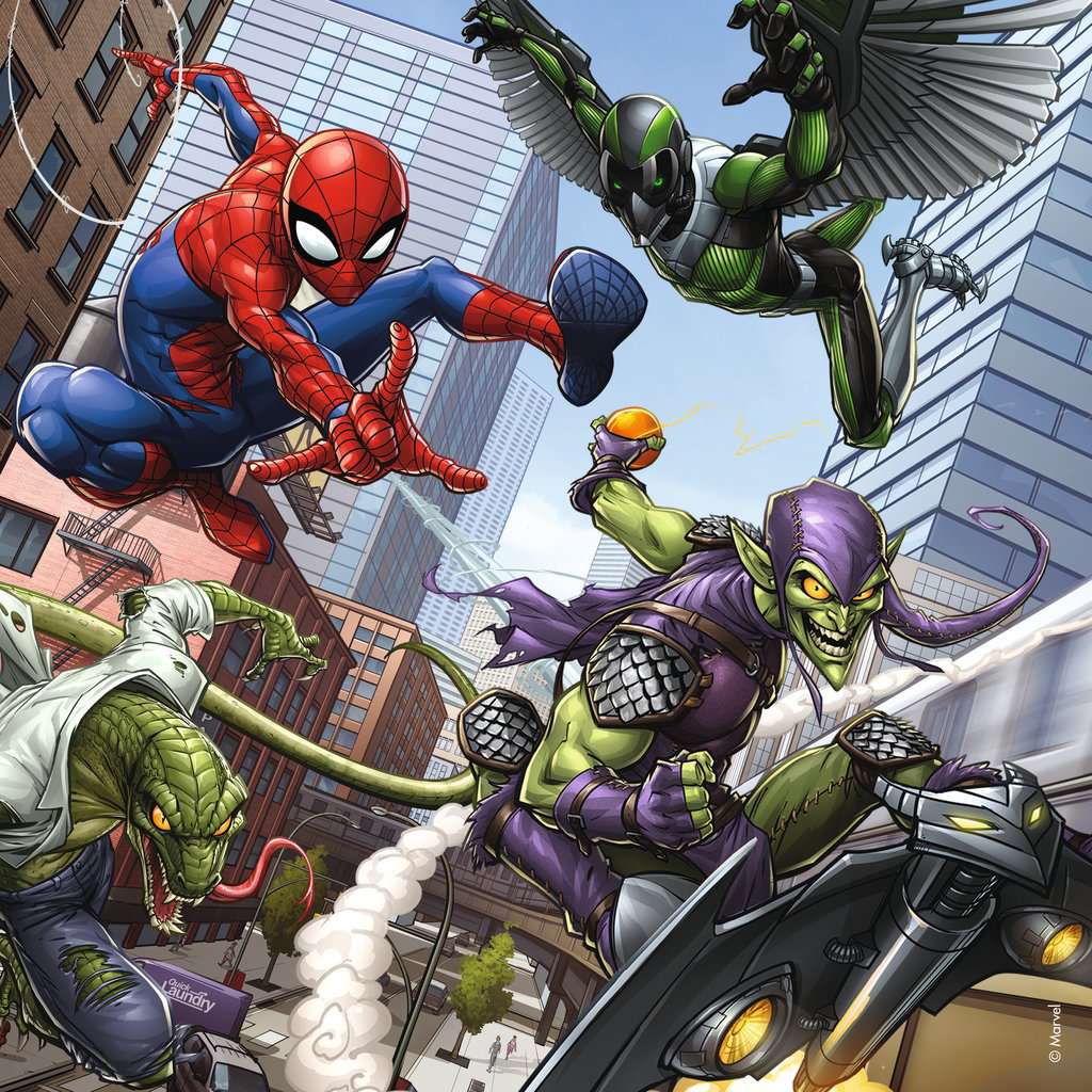 Ravensburger Puzzle 3 X 49 Teile Spider-Man beschützt die Stadt
