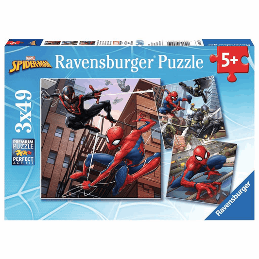 Ravensburger Puzzle 3 X 49 Teile Spider-Man beschützt die Stadt