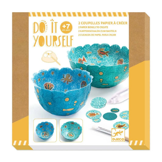 DIY: Schalen basteln blau