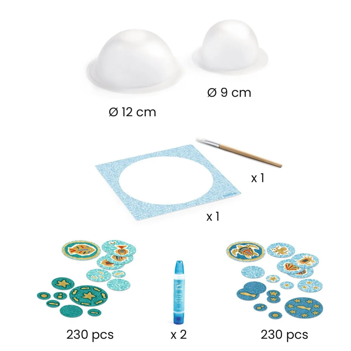 DIY: Schalen basteln blau
