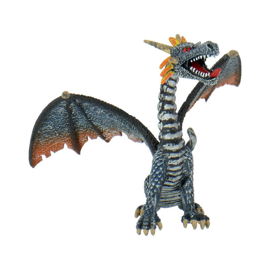 Bullyland Drache sitzend blau/silber