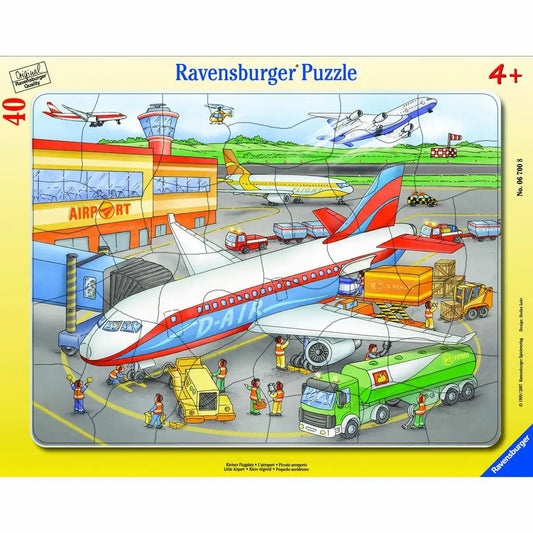 Ravensburger Rahmenpuzzle 40 Teile Kleiner Flugplatz