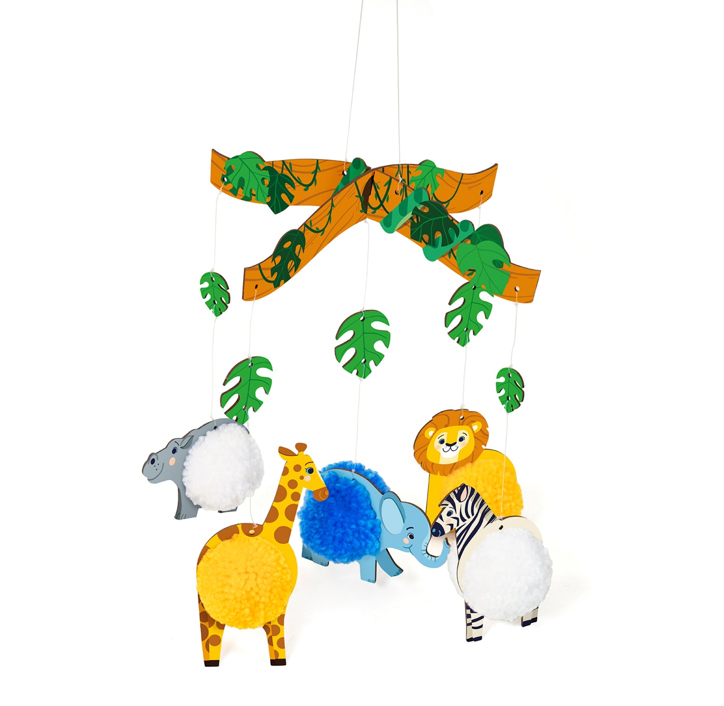 Kreativbox Pompons Tiere der Savanne