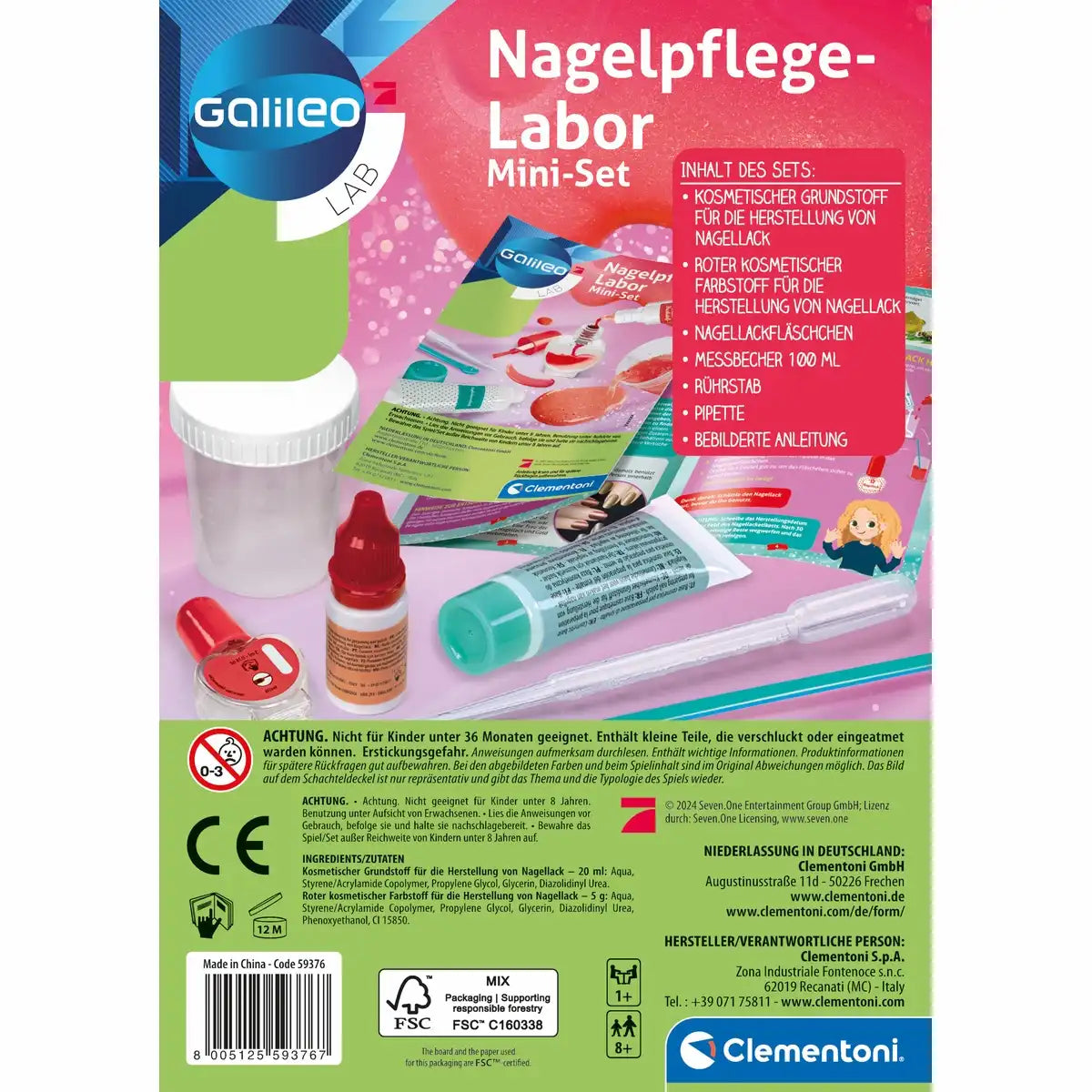 Experimentierkasten Galileo Nagelpflege-Labor Mini-Set