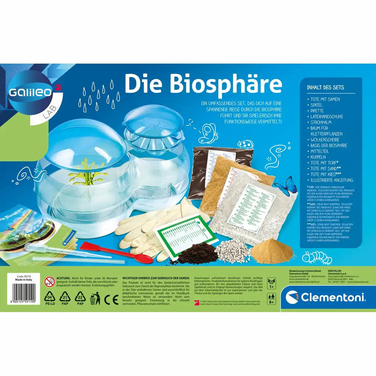 Experimentierset Galileo Die Biosphäre Experimentierkasten