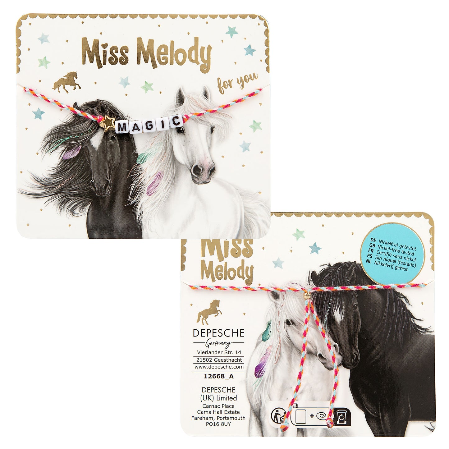 Miss Melody Armband Textil mit Statement