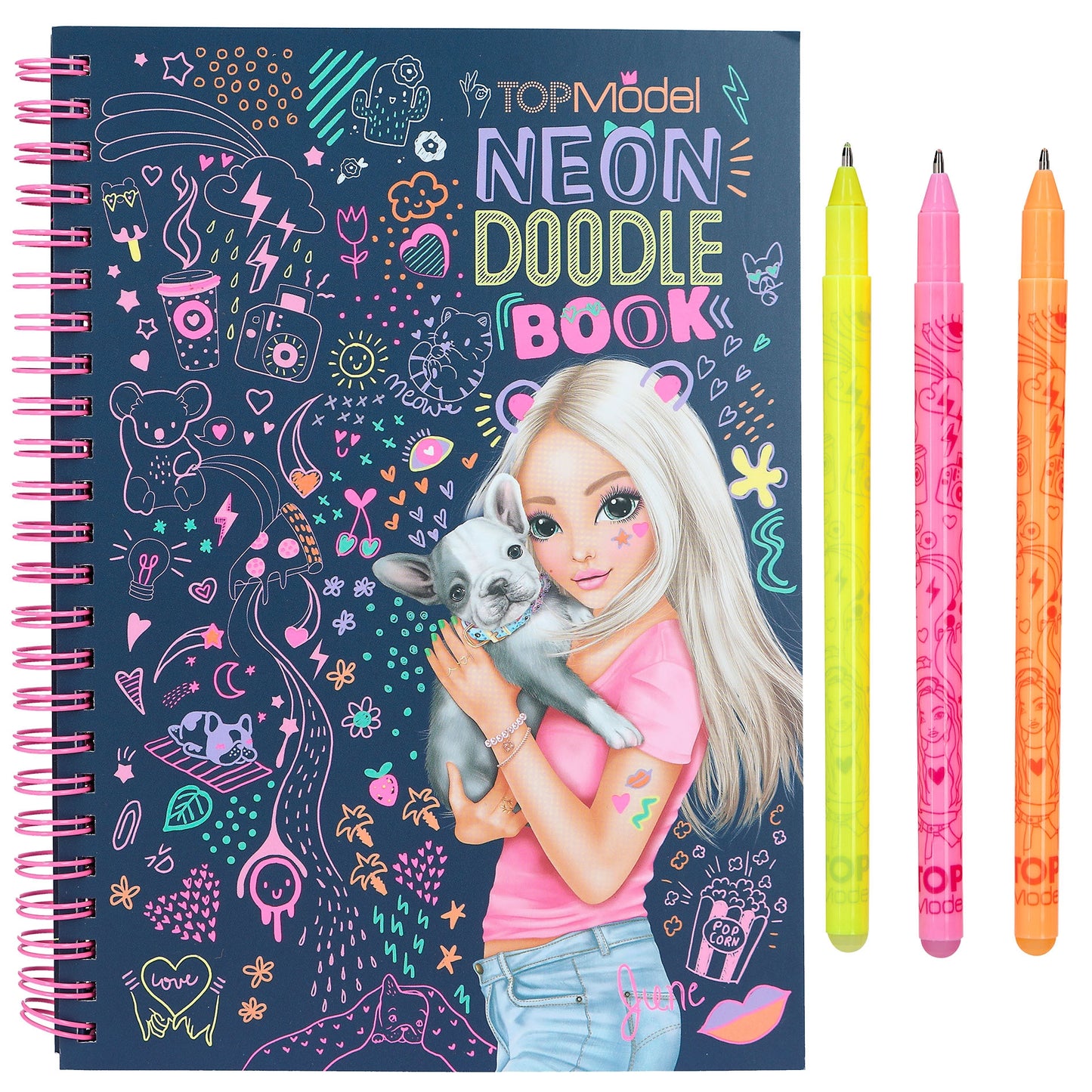 TOPModel Neon Doodle Malbuch-Set