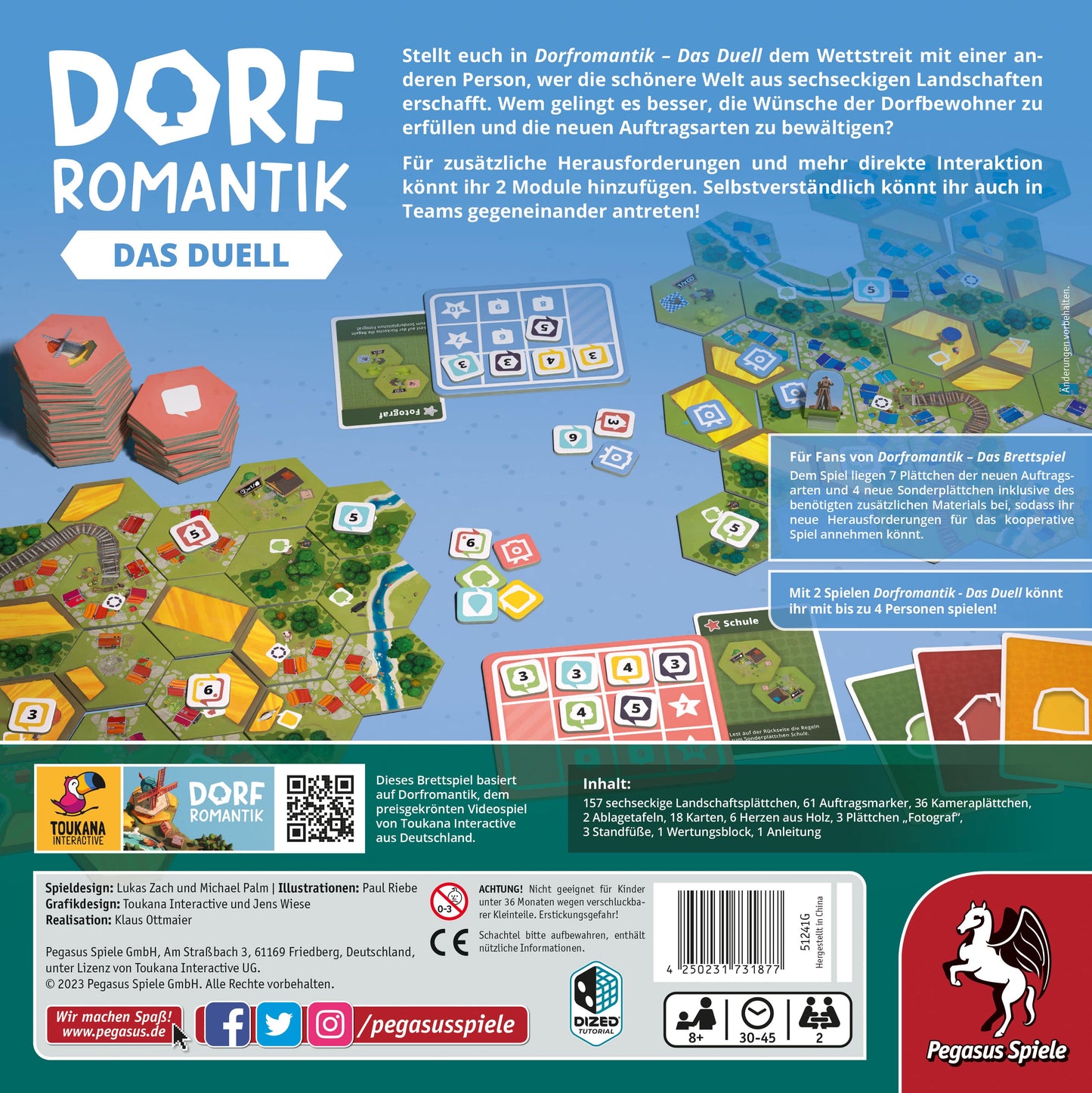 Brettspiel Dorfromantik Das Duell