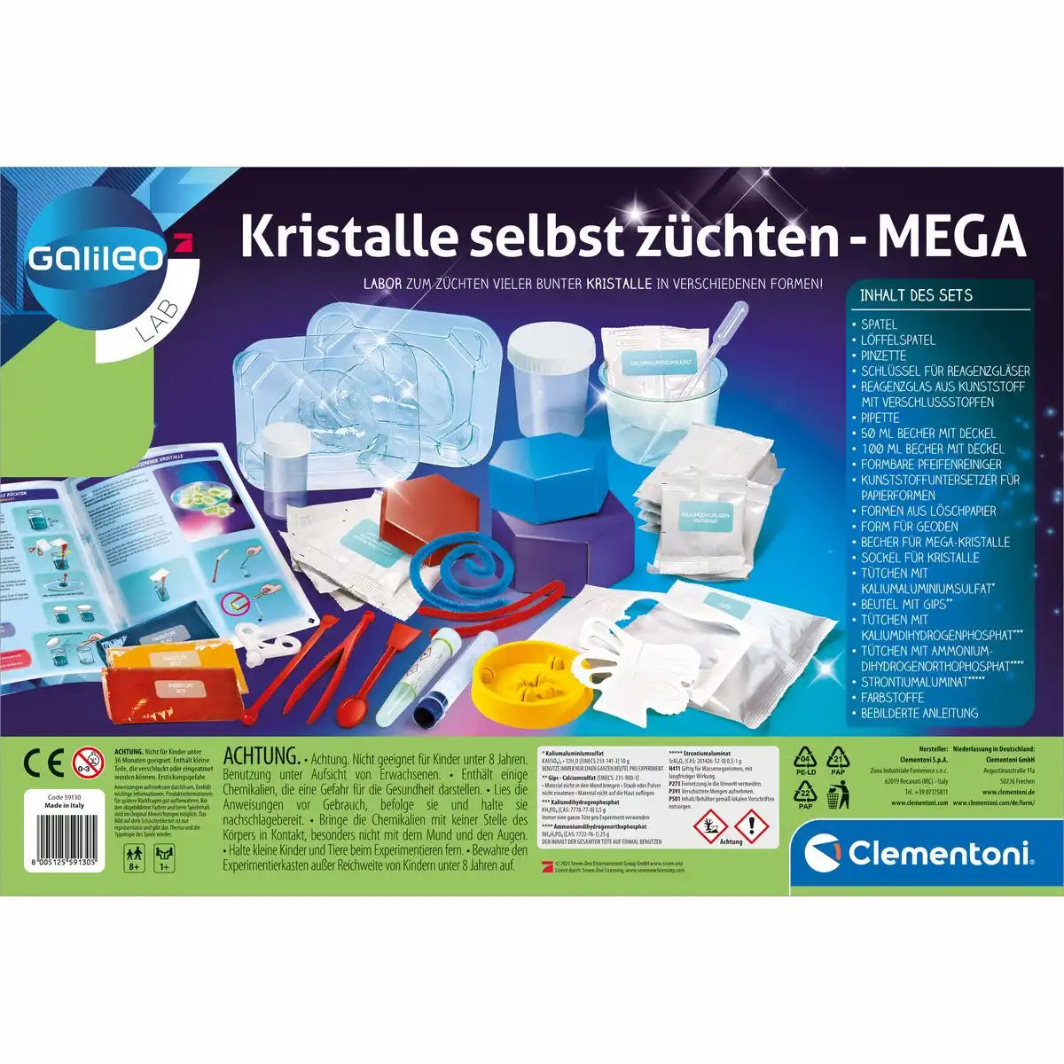 Experimentierset Galileo Kristalle selbst züchten Mega