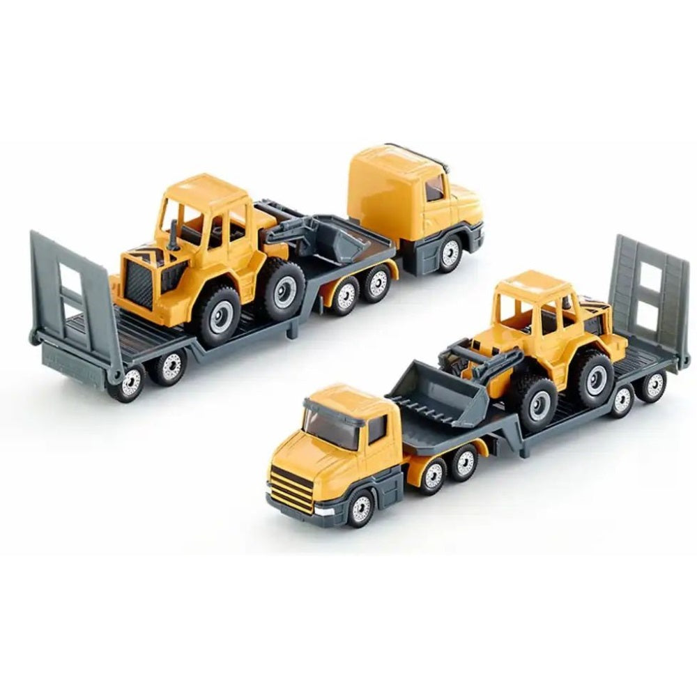 siku 1616 LKW Tieflader mit Frontlader Bagger