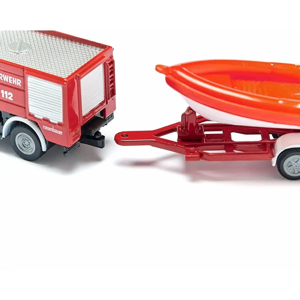 siku 1636 Unimog Feuerwehr mit Boot 1:87