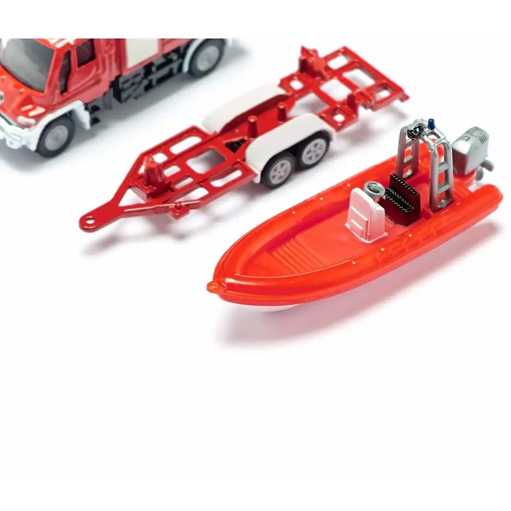 siku 1636 Unimog Feuerwehr mit Boot 1:87