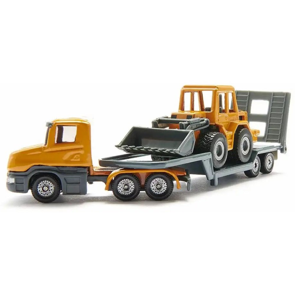 siku 1616 LKW Tieflader mit Frontlader Bagger