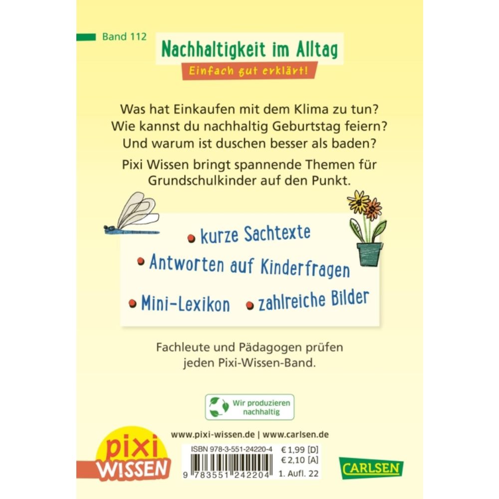 Pixi Wissen 112: Nachhaltigkeit im Alltag