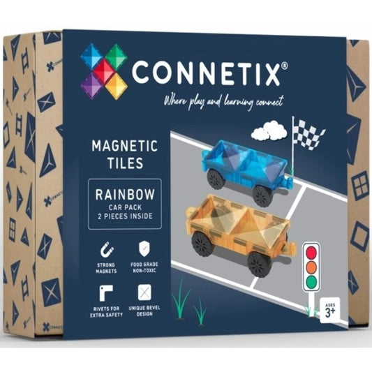 Connetix Magnetbausteine Rainbow Car Pack - 2 Teile