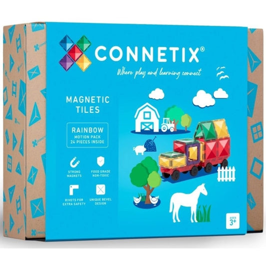 Connetix Magnetbausteine Rainbow Motion Pack - 24 Teile