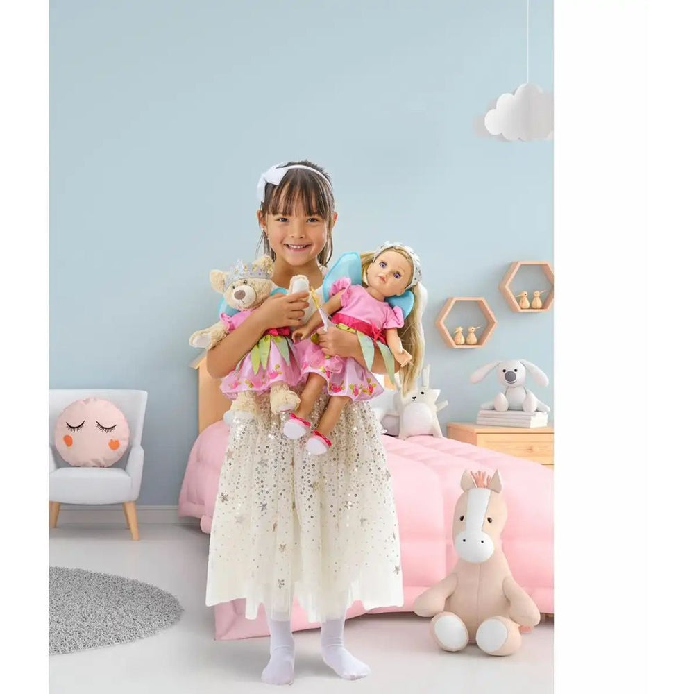 Puppenkleid Prinzessin Lillifee mit pinker Schleife 35-45cm