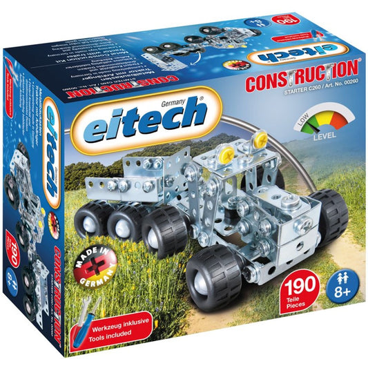 Eitech Kleiner Traktor mit Anhänger - Metallbaukasten 00260