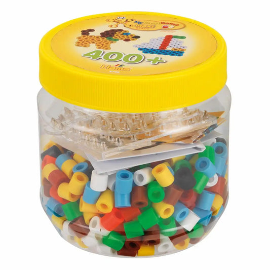 Hama Bügelperlen maxi mit Stiftplatten gelb 400 Stück Dose