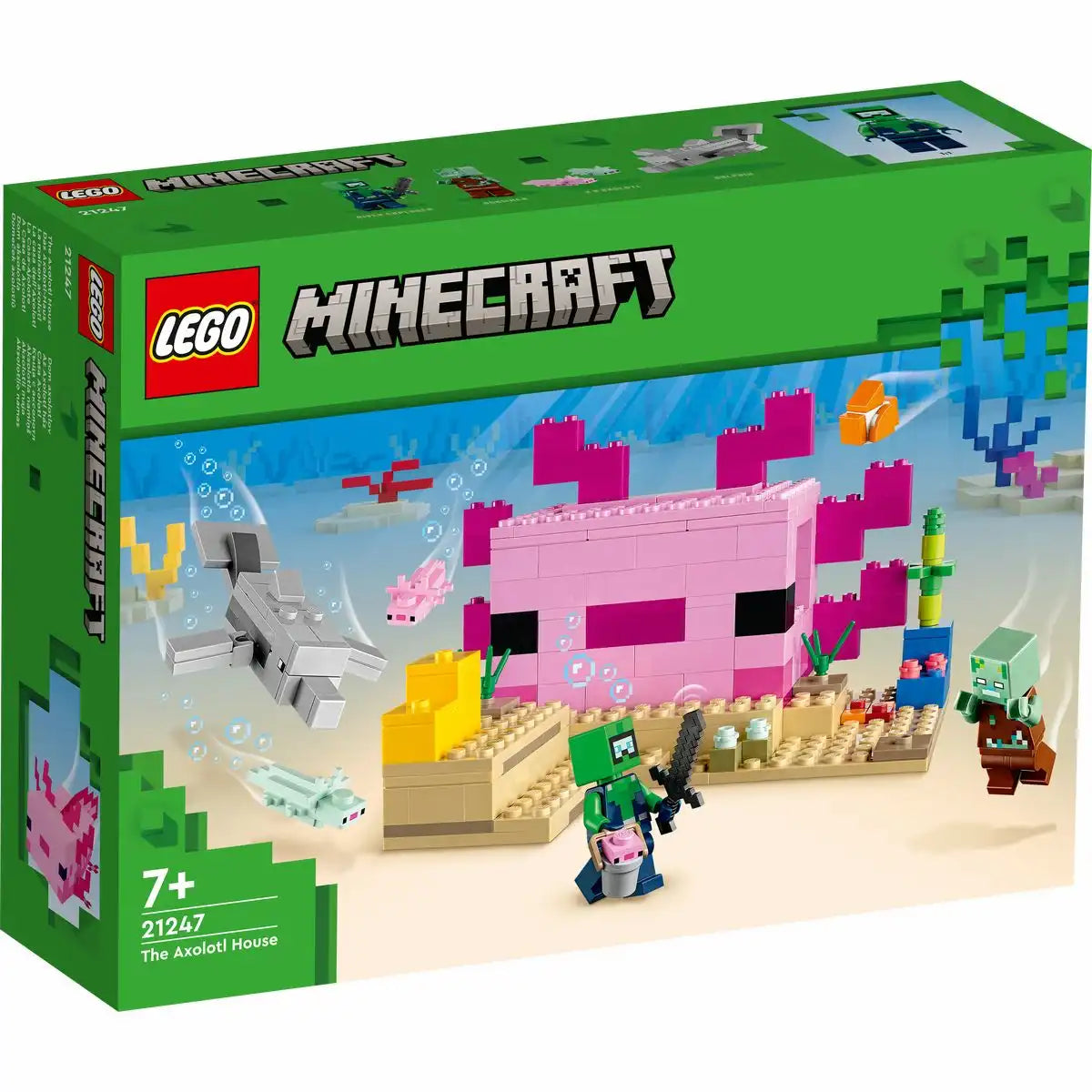 LEGO Minecraft Das Axolotl-Haus 21247