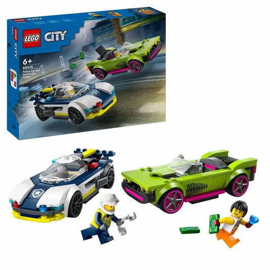 LEGO CITY Polizei Verfolgungsjagd mit Polizeiauto & Muscle Car 60415