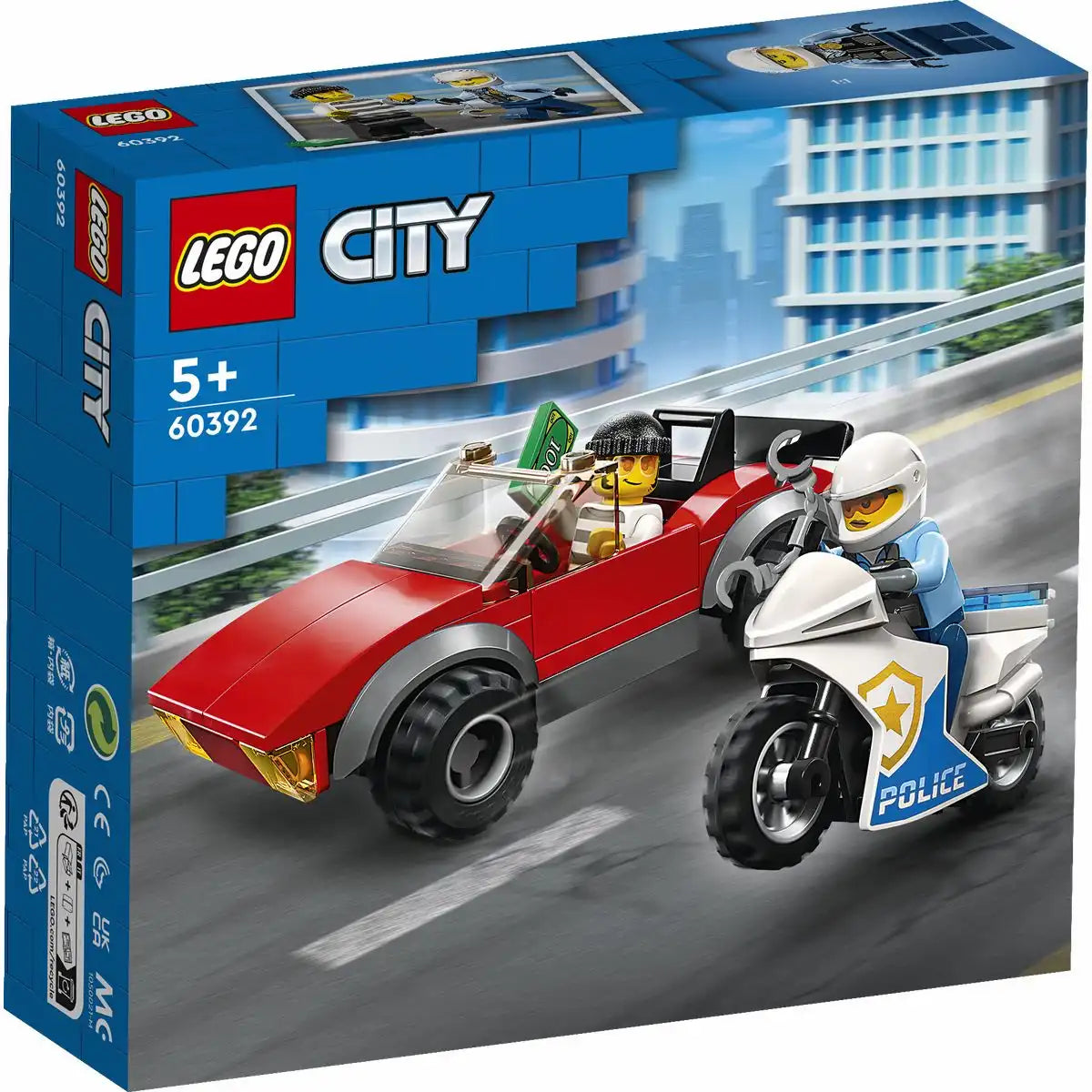 LEGO CITY Verfolgungsjagd mit dem Polizeimotorrad 60392