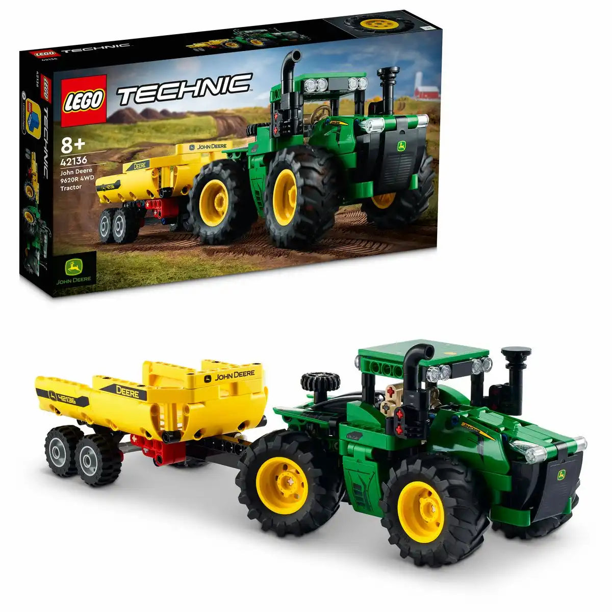 LEGO TECHNIC John Deere 9620R 4WD Traktor 42136
