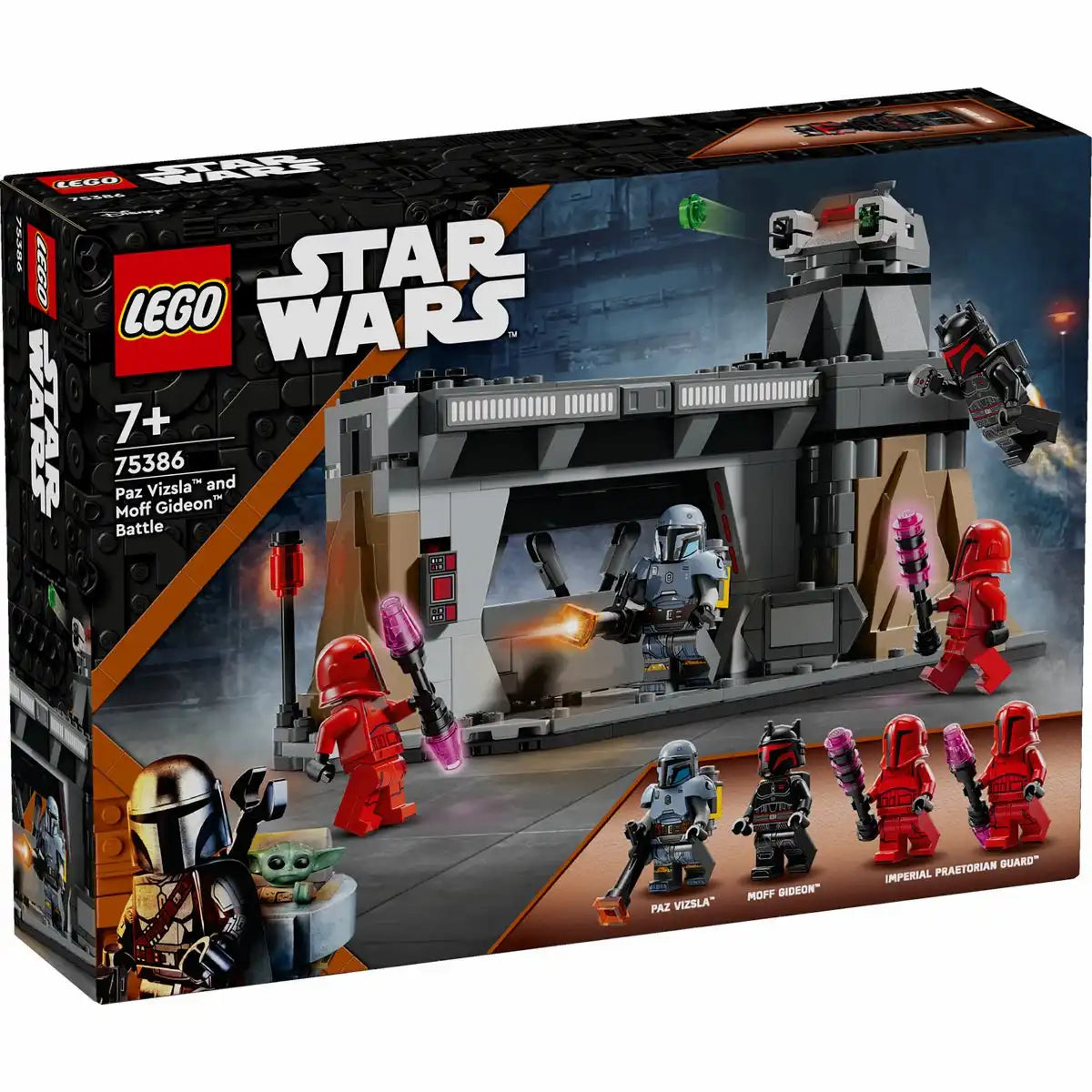LEGO STAR WARS Duell zwischen Paz Vizsla und Moff Gideon 75386