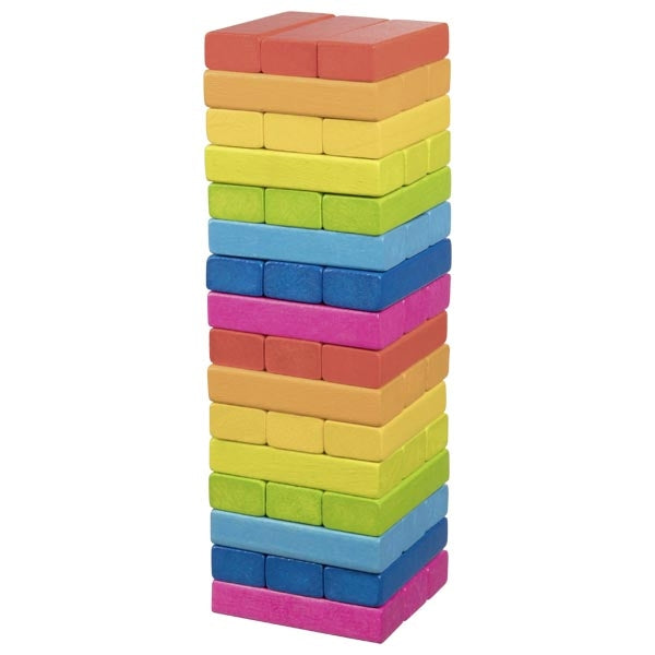 Geschicklichkeitsspiel Wackelturm Regenbogen